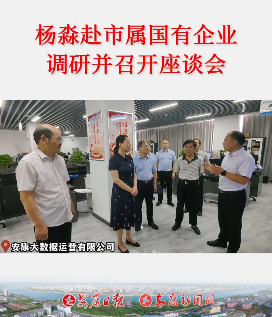 7月13日，副市长杨淼赴市属国有企业调研并召开座谈会。（记者 黄慧慧）